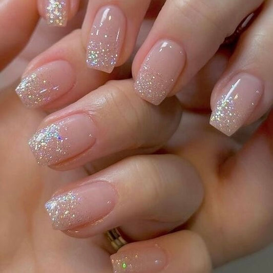 Snowy Glitter Ombre