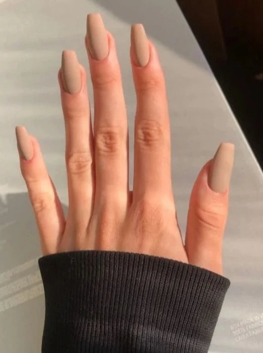 Matte Nude Nails