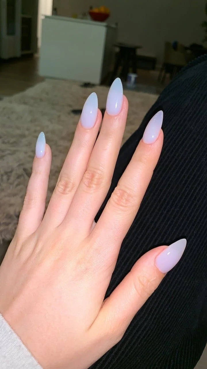 Milky White Nails