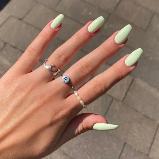 Pastel Mint Nails