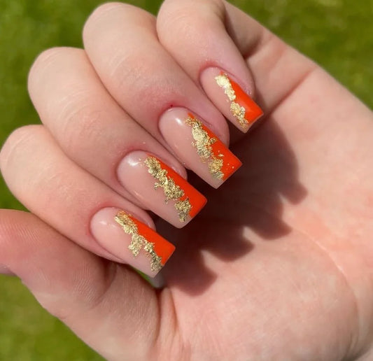 Orange Half Foiled French