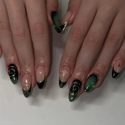 Green Gothic Nails