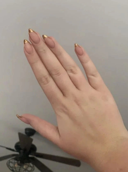 Champagne Gold French Tip